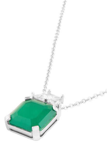 Glamore Crystal Embellished Pendant Necklace 