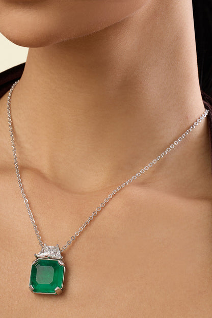 Glamore Crystal Embellished Pendant Necklace 