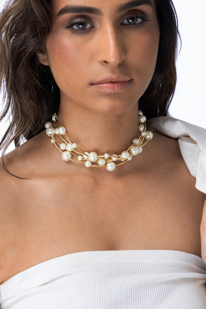 Layered Cluster Necklace 