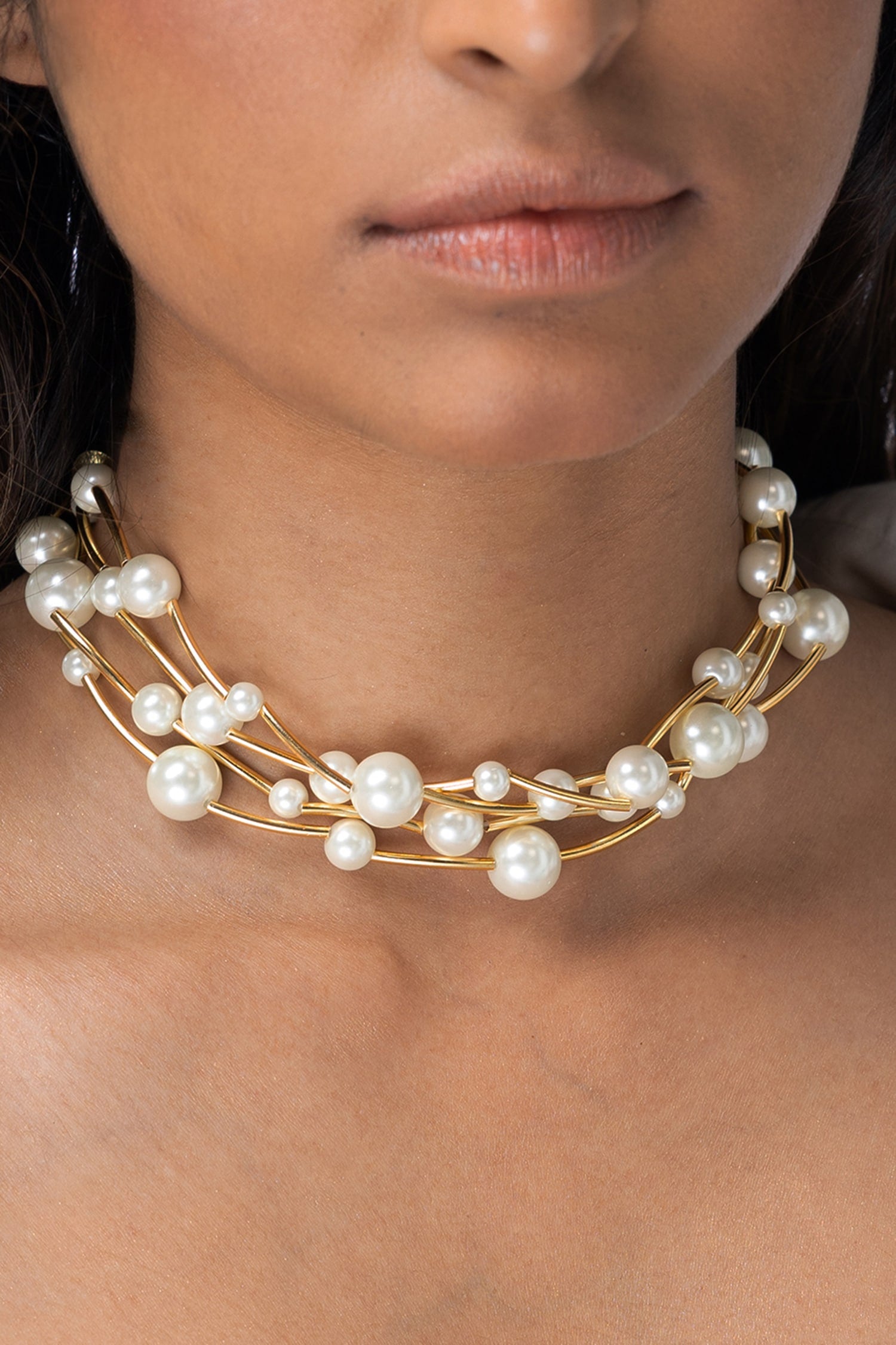 Layered Cluster Necklace 