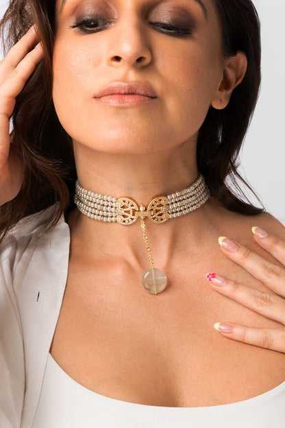 Classic Pearl Drop Necklace 