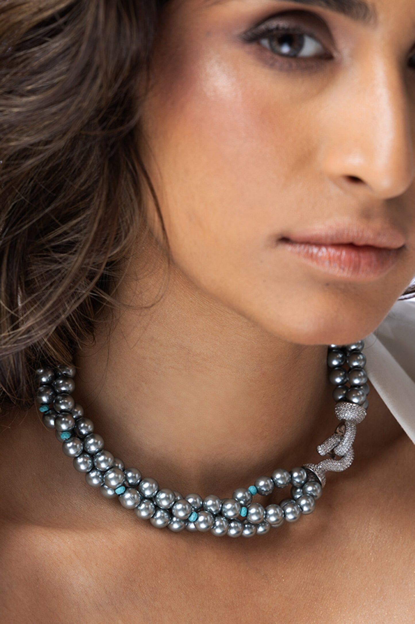Grey Pearl Necklace 