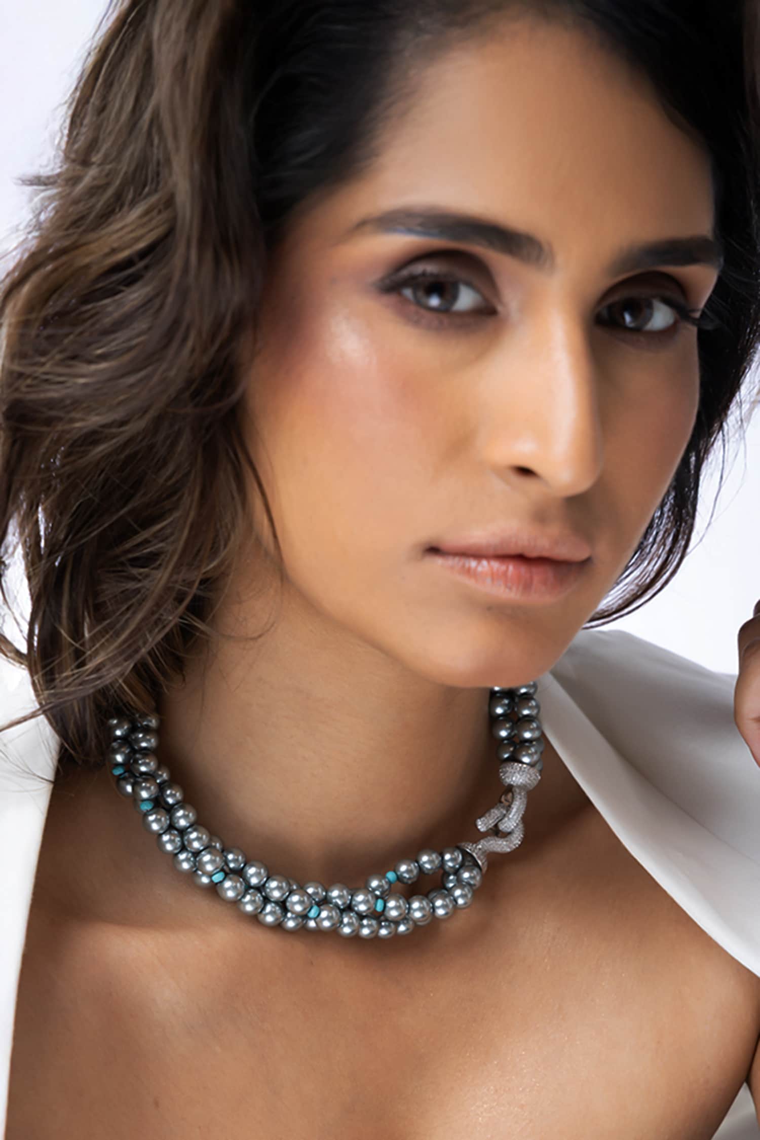Grey Pearl Necklace 