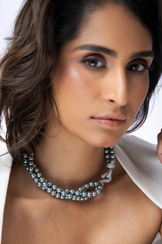 Grey Pearl Necklace 