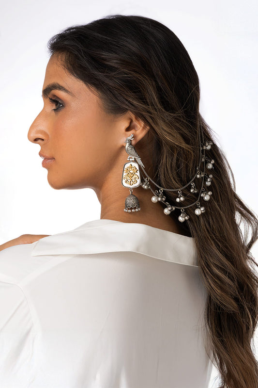 Ornate Bird Earrings 