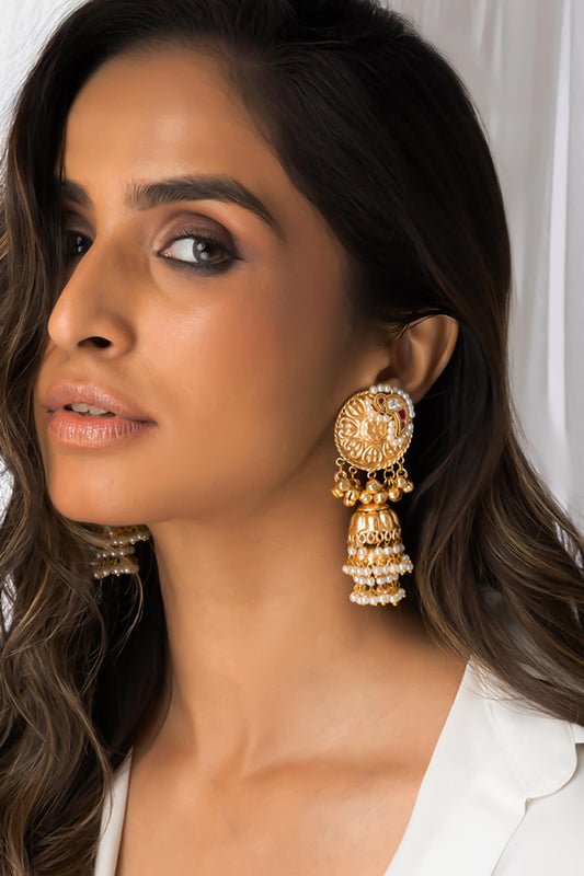 Heritage Pearl Jhumkas 