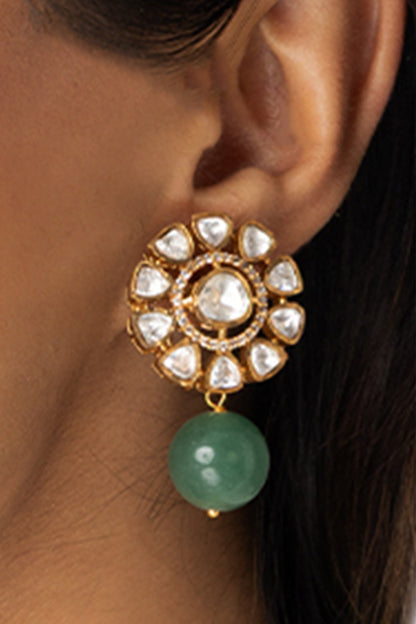 Floral Cluster Drop Earrings 