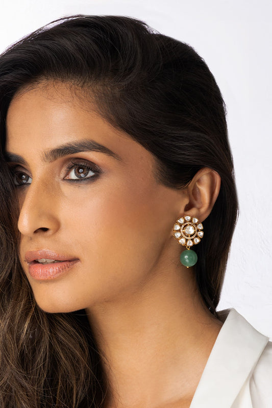 Floral Cluster Drop Earrings 