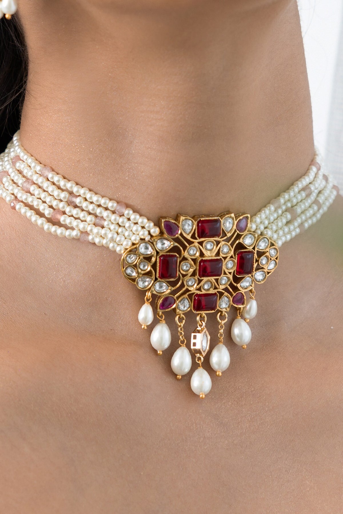 Artisan Beaded Necklace Set 