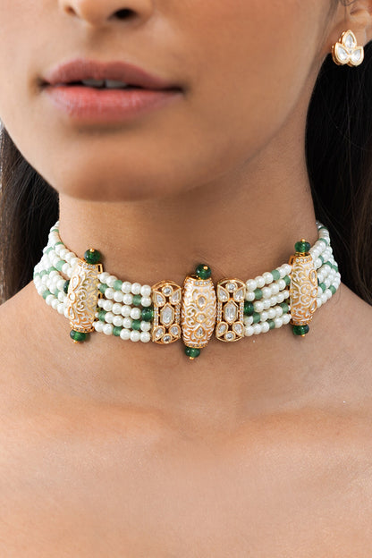 Artisan Beaded Necklace Set 