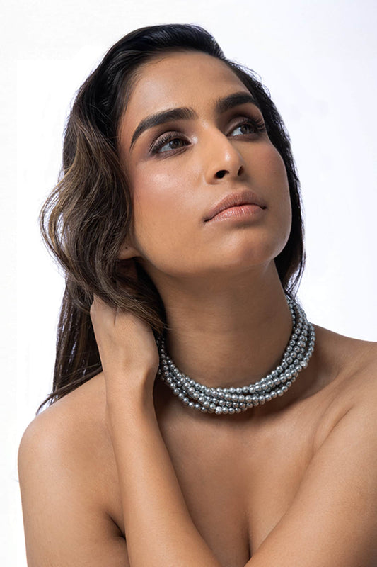 Luminous Aura Beaded Necklace 