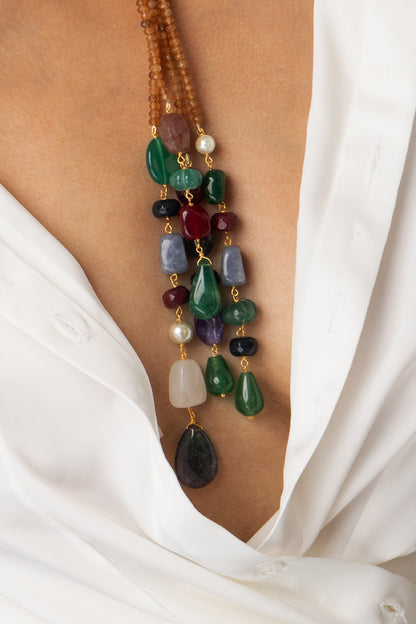 Beaded Strings Necklace 