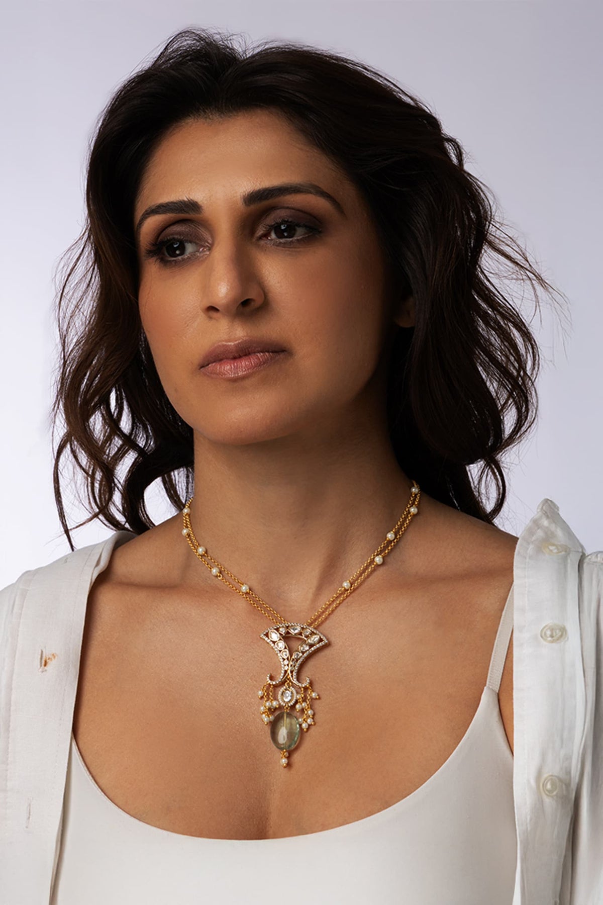 Briolette Cascade Pendant Necklace 