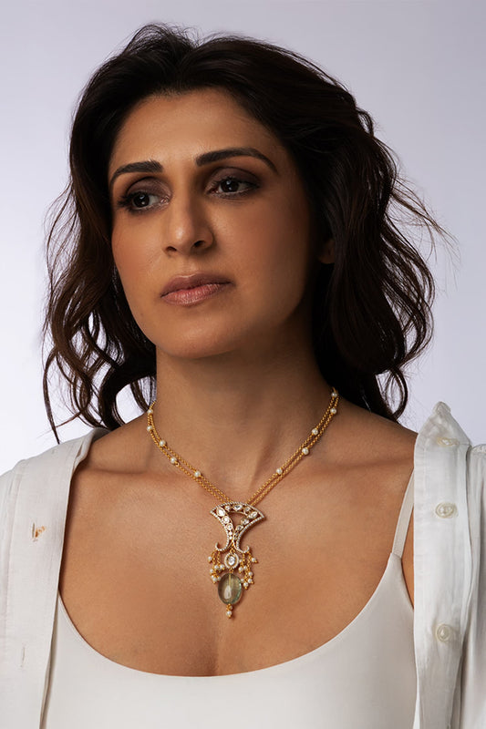 Briolette Cascade Pendant Necklace 