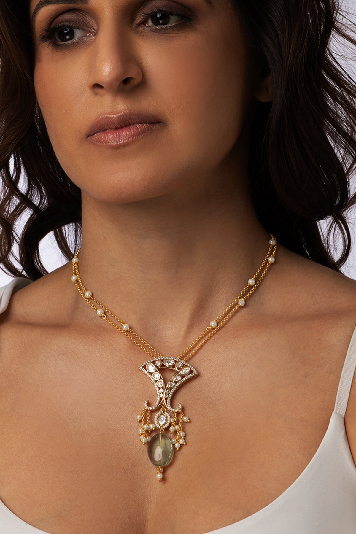 Briolette Cascade Pendant Necklace 