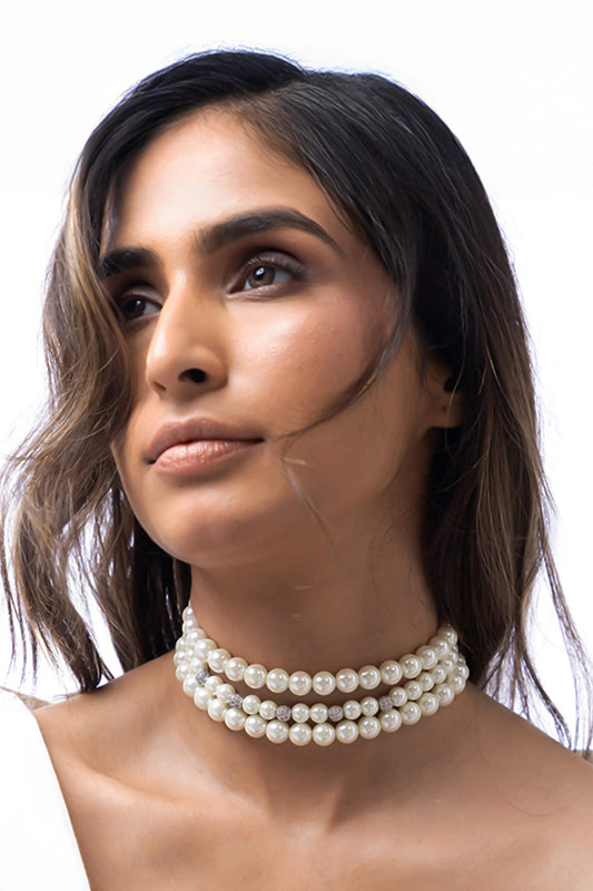 Multi-Strand Pearl Necklace 