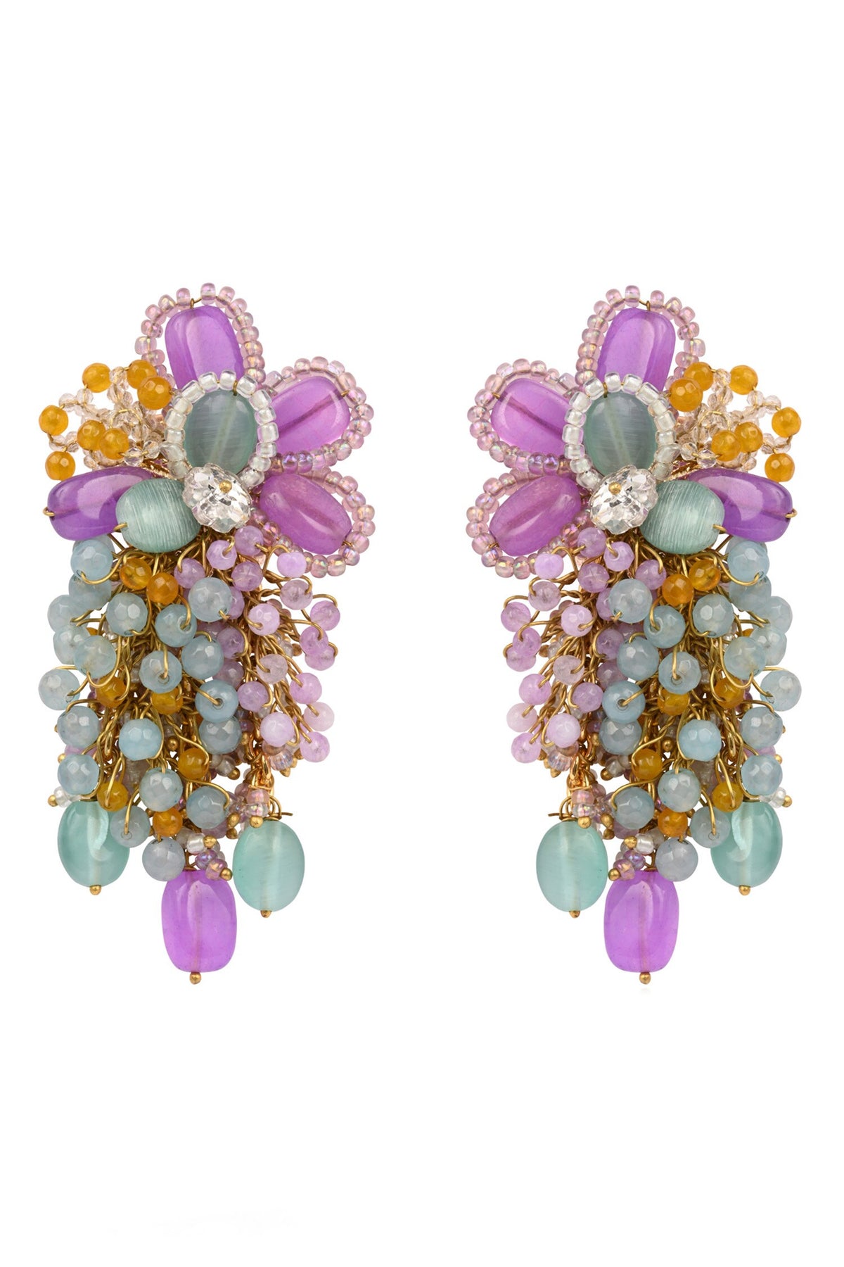 Embellished Long Earrings 