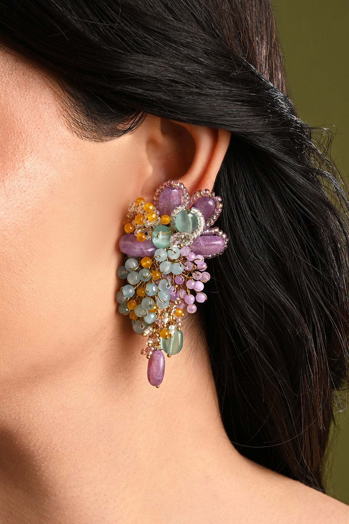 Embellished Long Earrings 