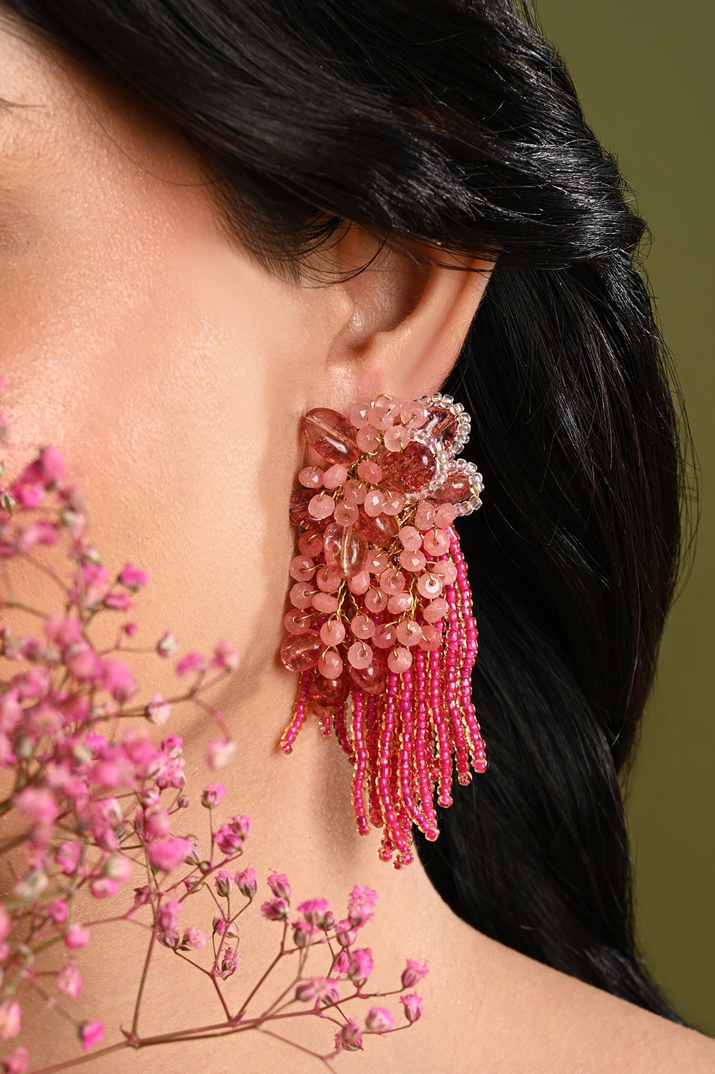 Crystal Long Earrings 