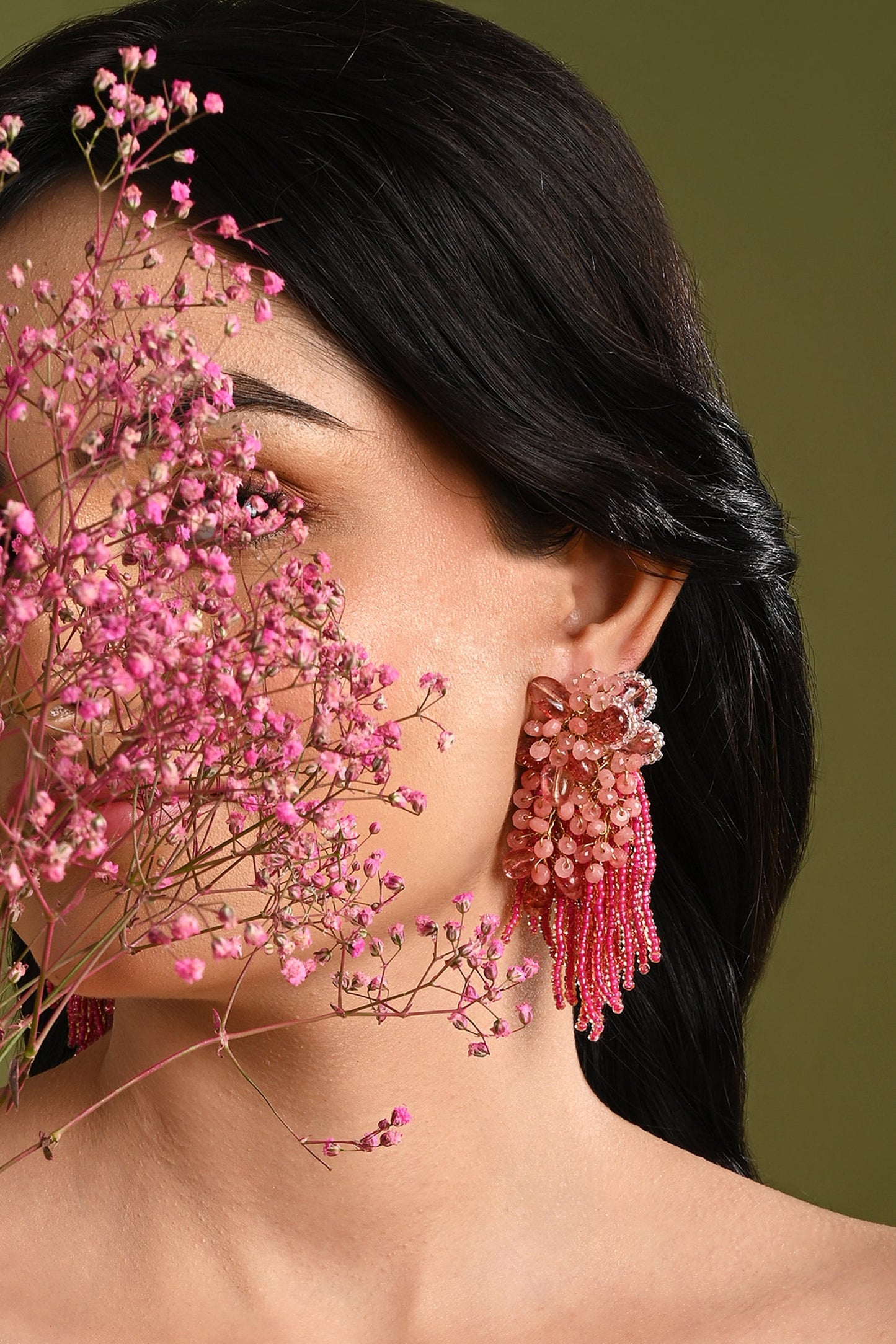 Crystal Long Earrings 