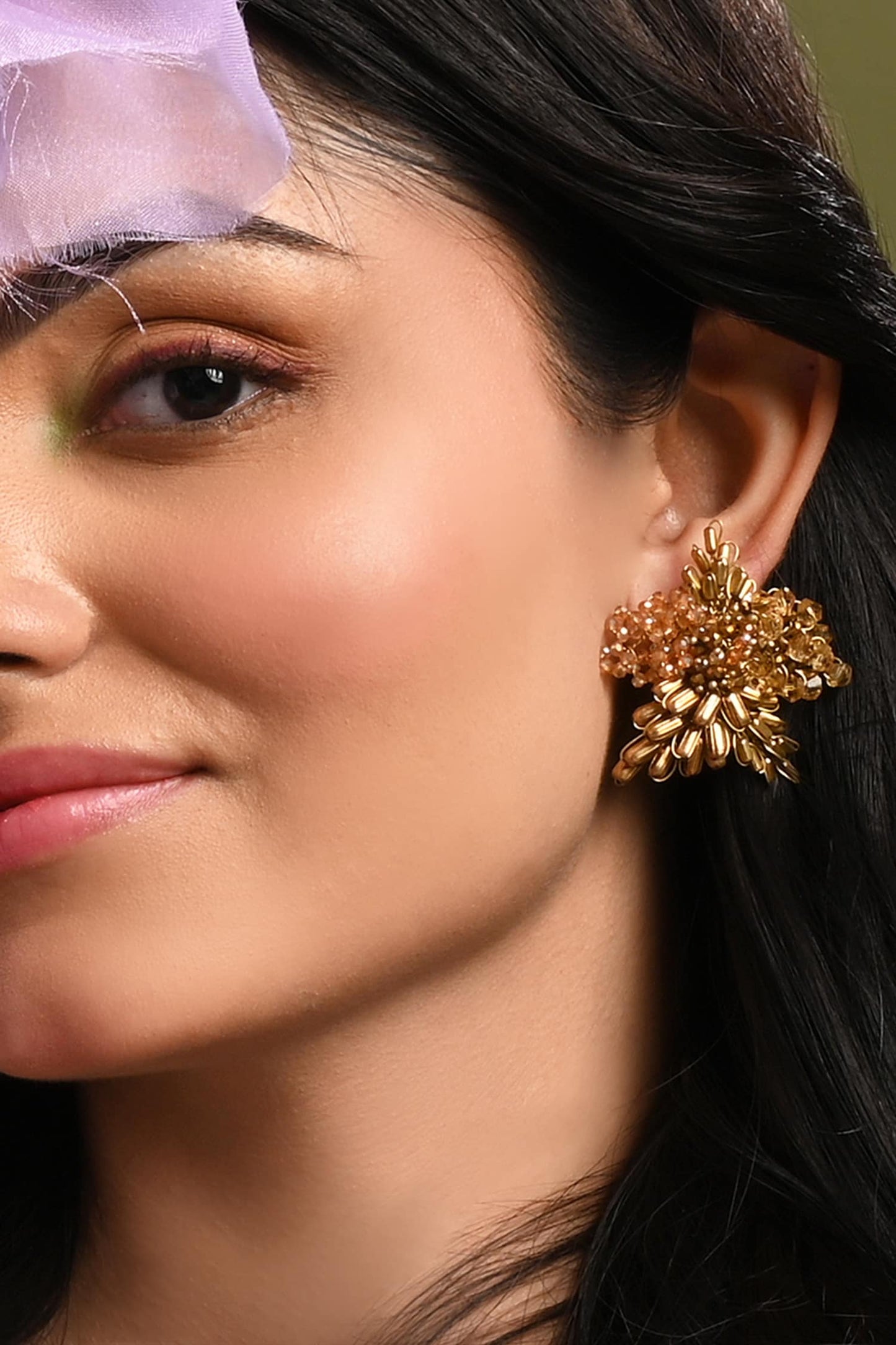 Metallic Abstart Earrings 