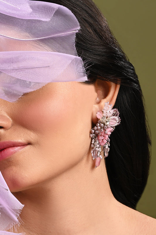 Stone Tassel Earrings 