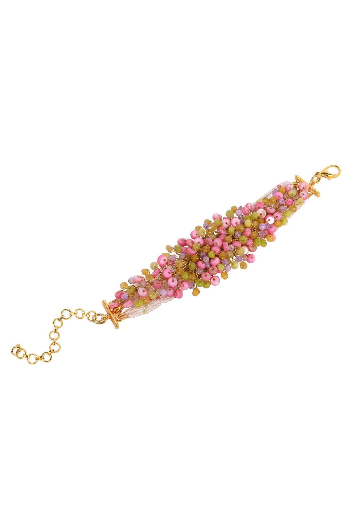 Stone & Bead Embellished Bracelet 