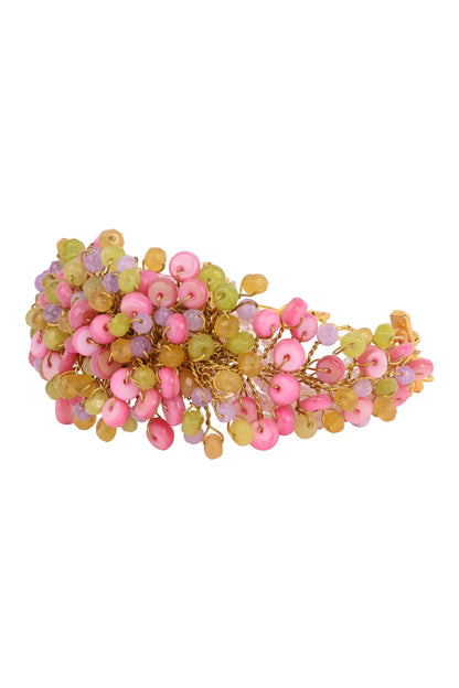 Stone & Bead Embellished Bracelet 