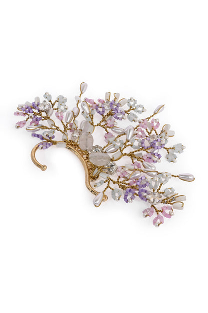 Pastel Crystal & Stone Embellished Earcuff 