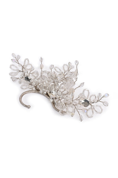 Silver Crystal & Stone Earcuff 