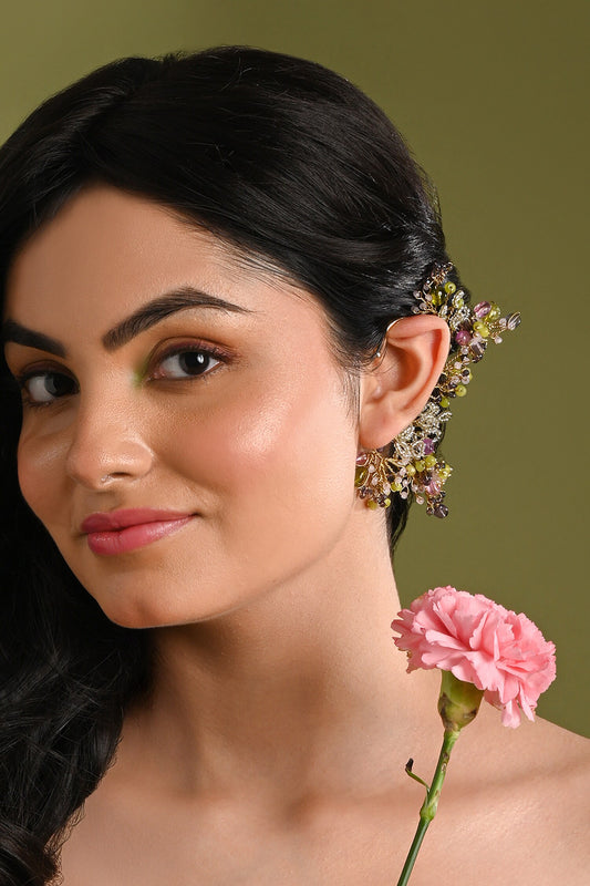 Stones & Crystal Handmade Earcuff 