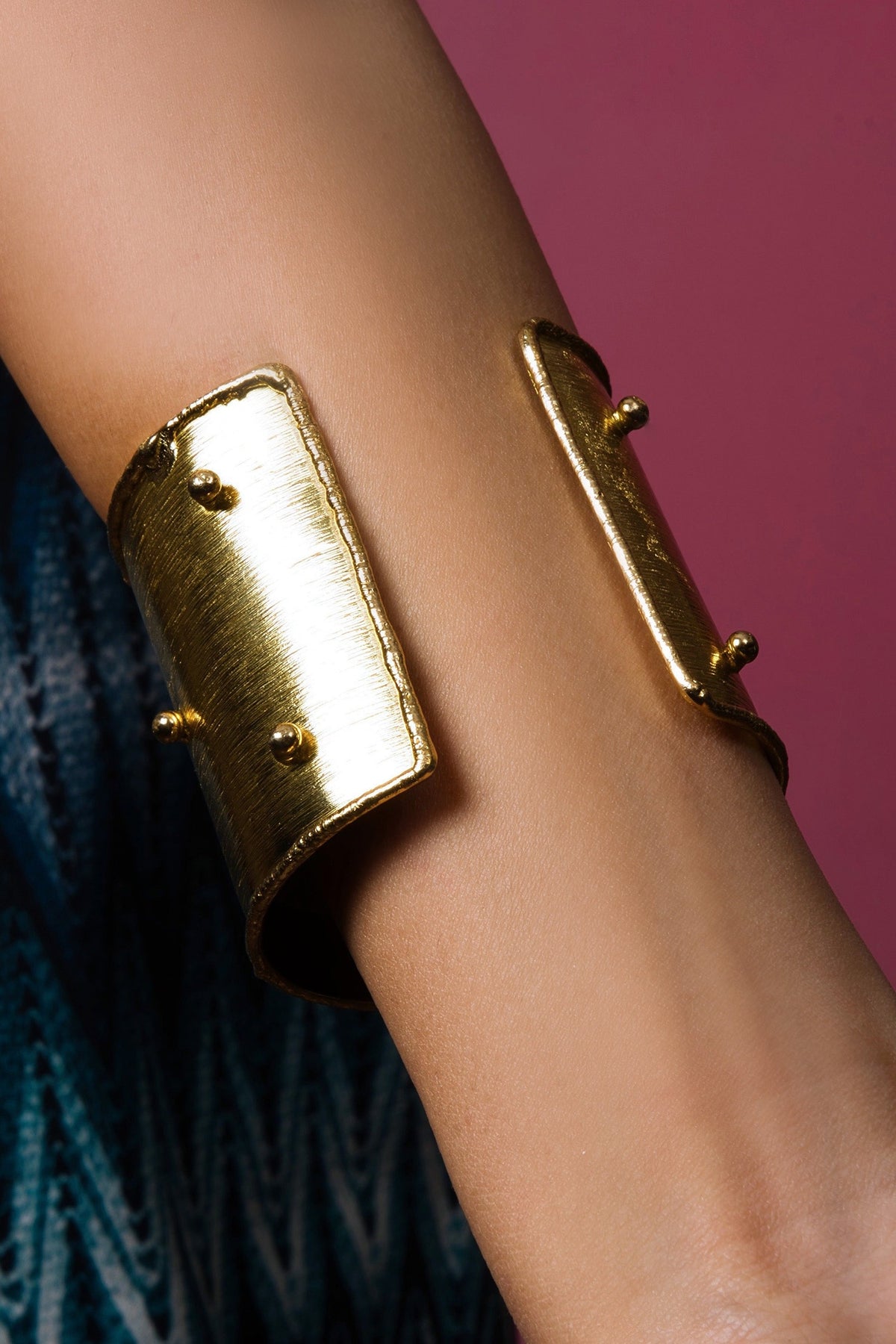 Semi Precious Stone Adjustable Cuff 