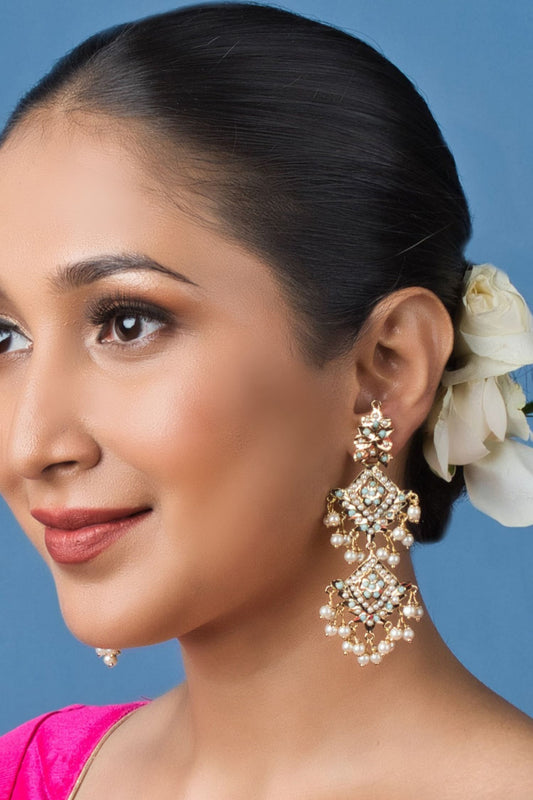 Inara Jadau Firoza Earrings 
