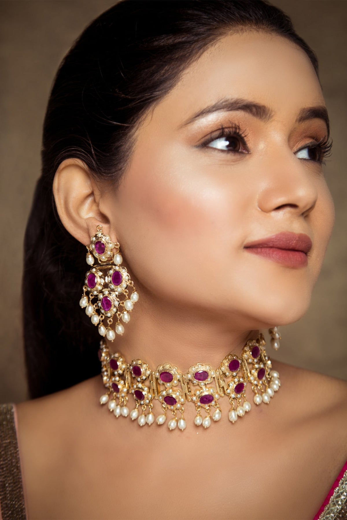 Bridal Jadau Necklace Set  