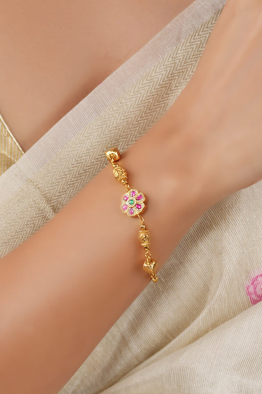 Stone Embellished Antique Bracelet 