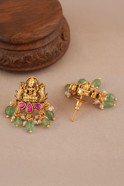 Maa Lakshmi Carved Antique Choker Set 
