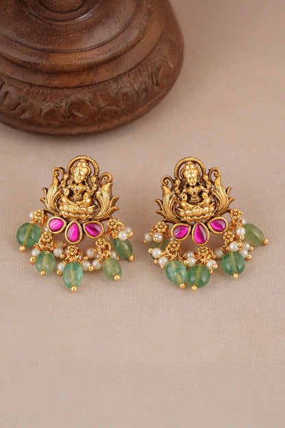 Maa Lakshmi Carved Antique Choker Set 