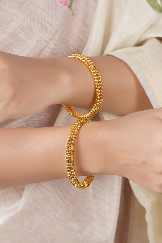 Antique Carved Pair of Bangles 