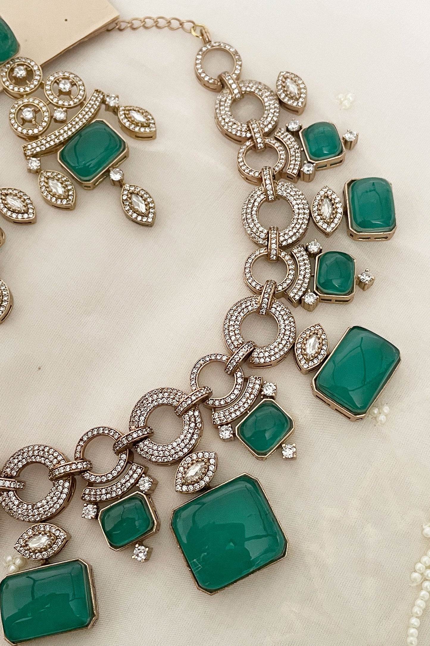 Stone Studded Necklace Set 