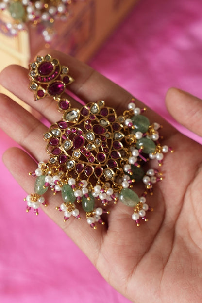 Stone Studded Necklace Set 