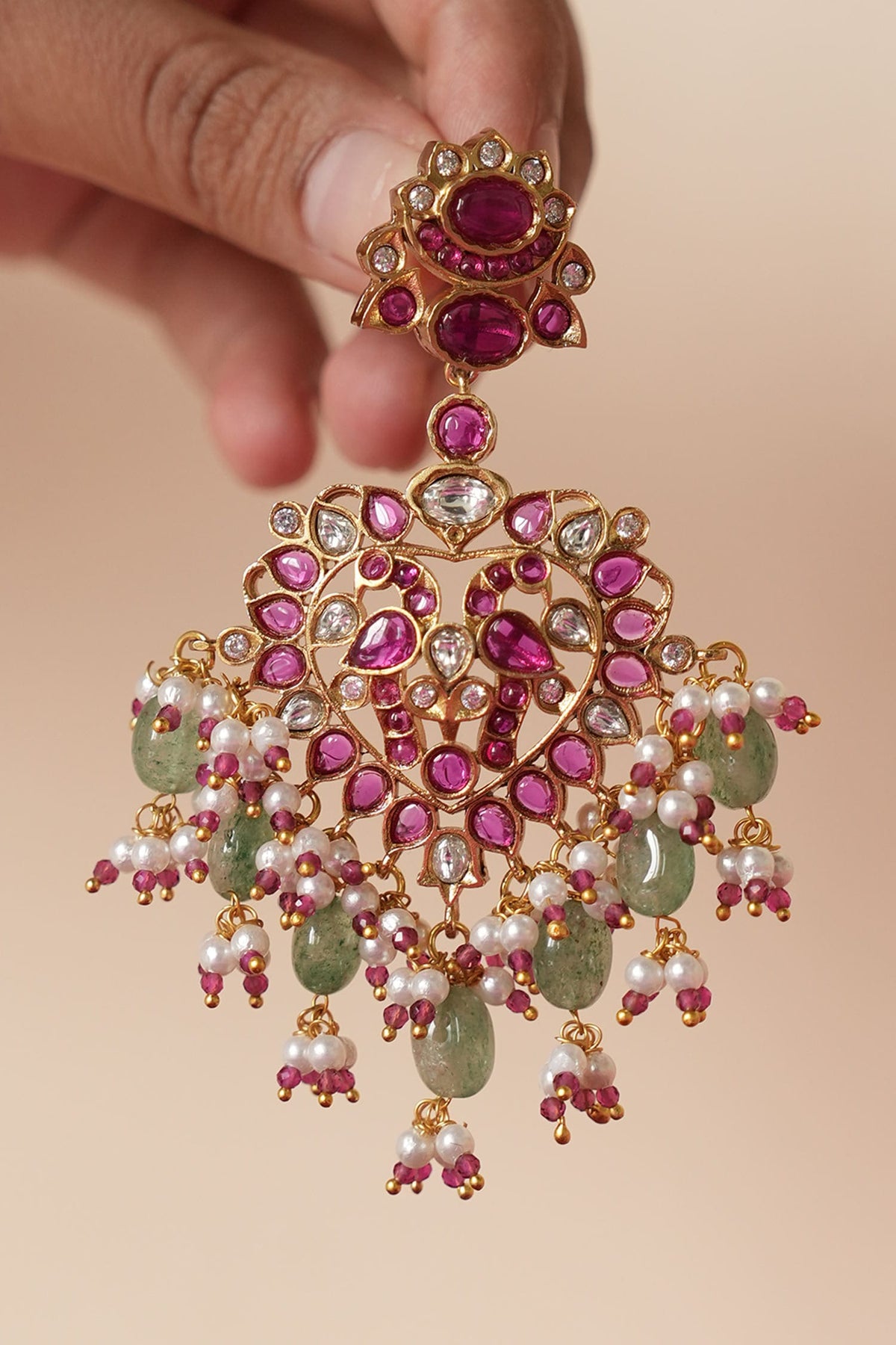 Stone Studded Necklace Set 