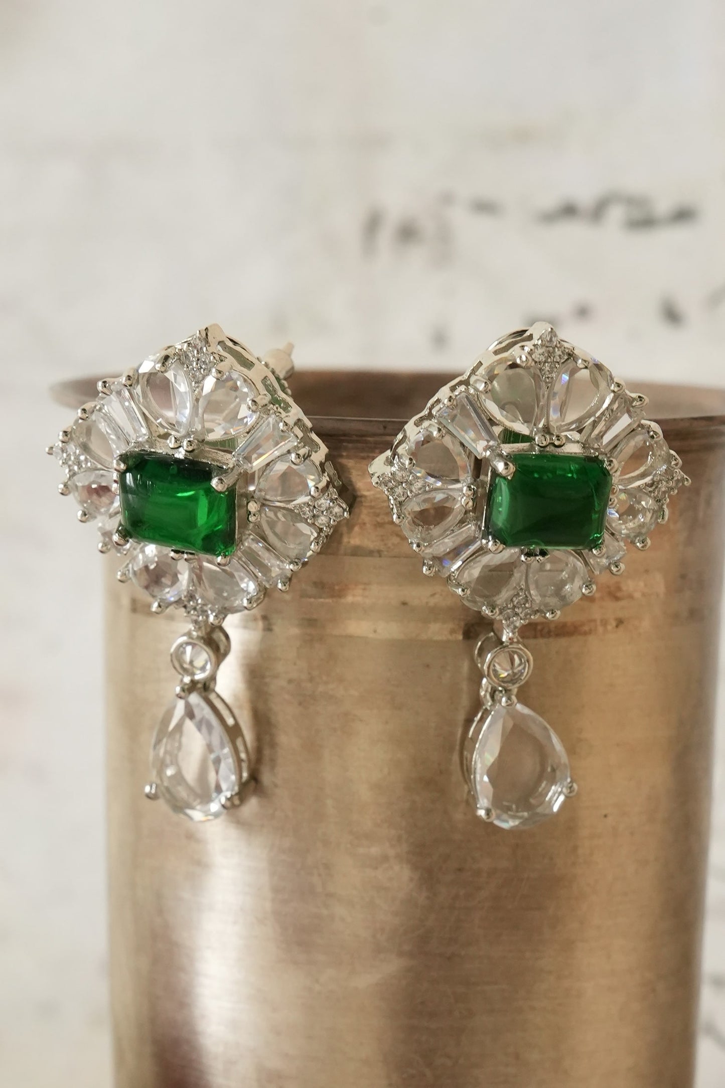 Crystal Embellished Stud Earrings 