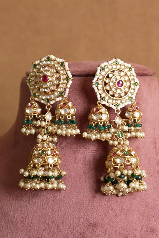 Embellished Ethnic Jhumkas 