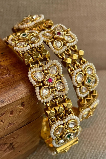Meshwork Pair of Temple Bangles 