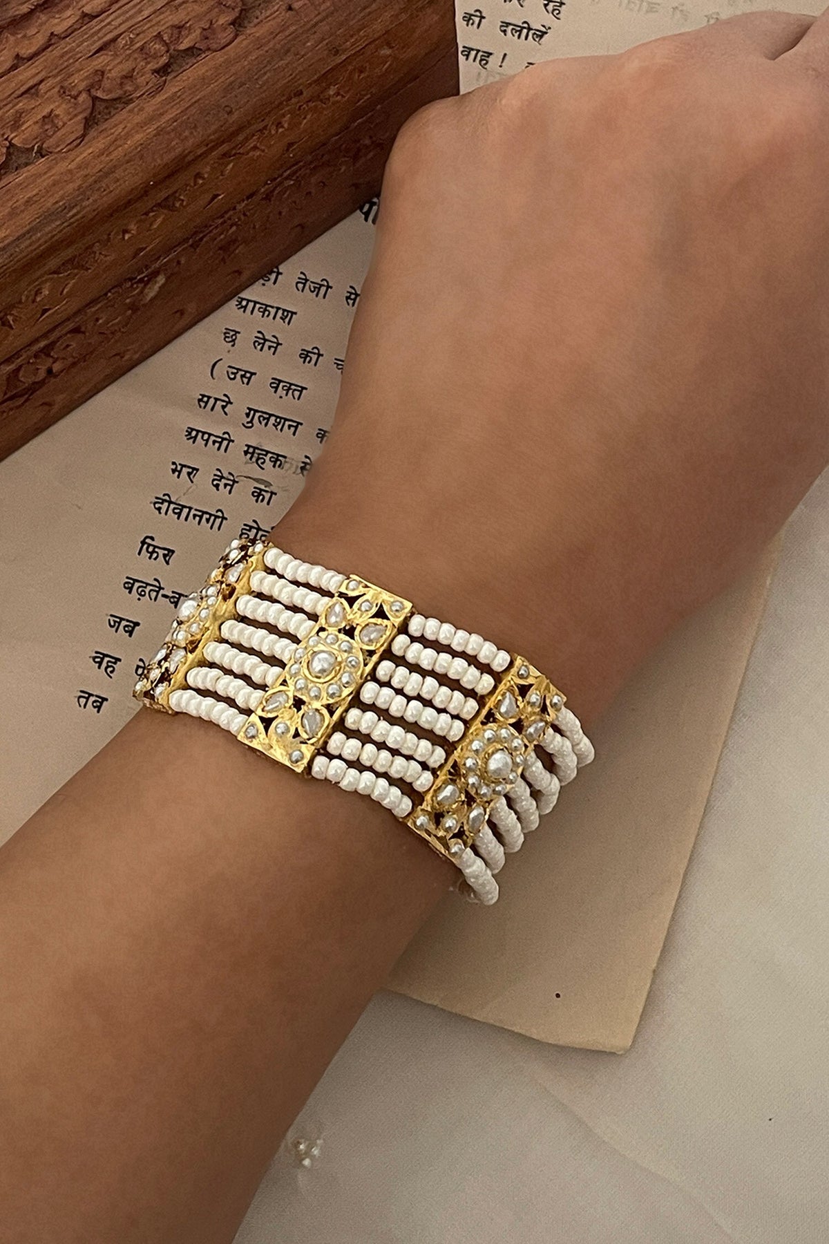 Pearl Embellished Bracelet 