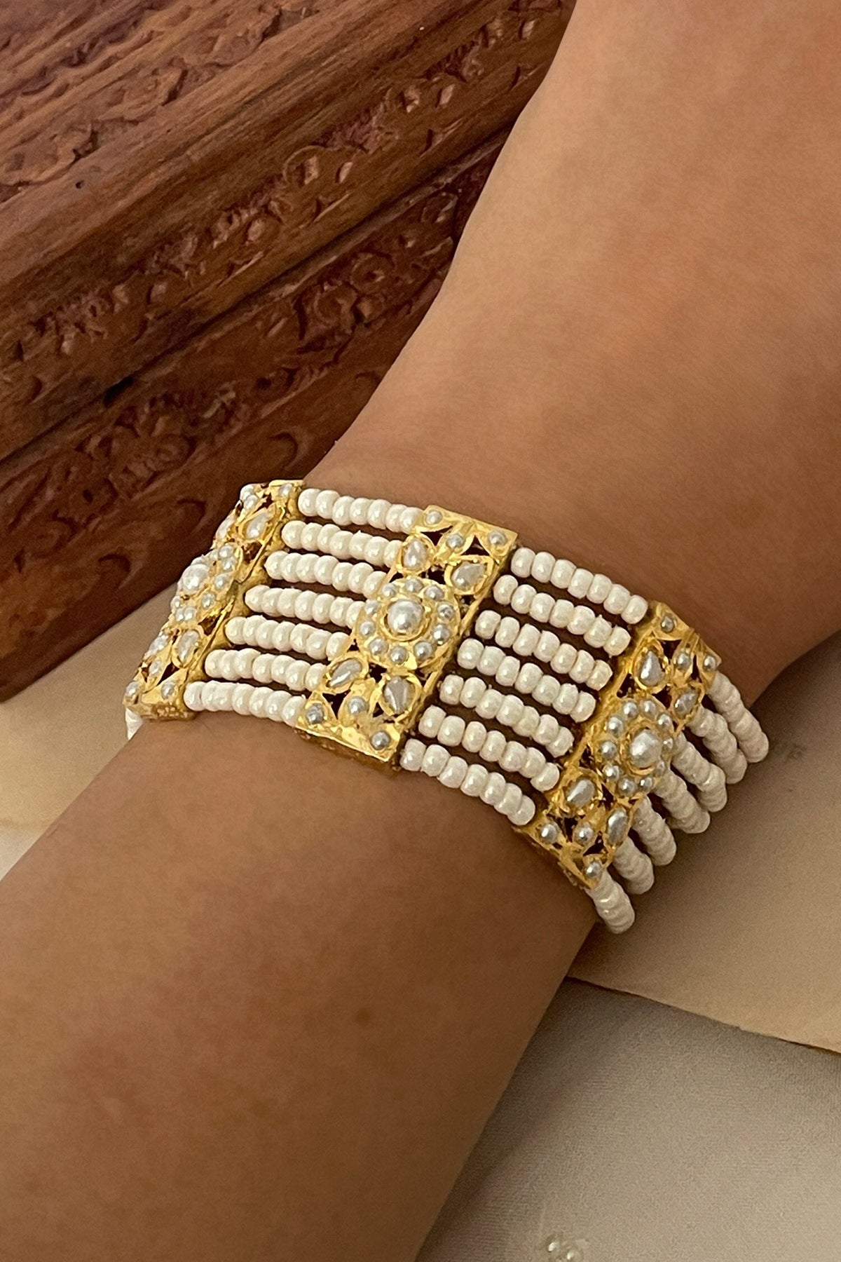 Pearl Embellished Bracelet 