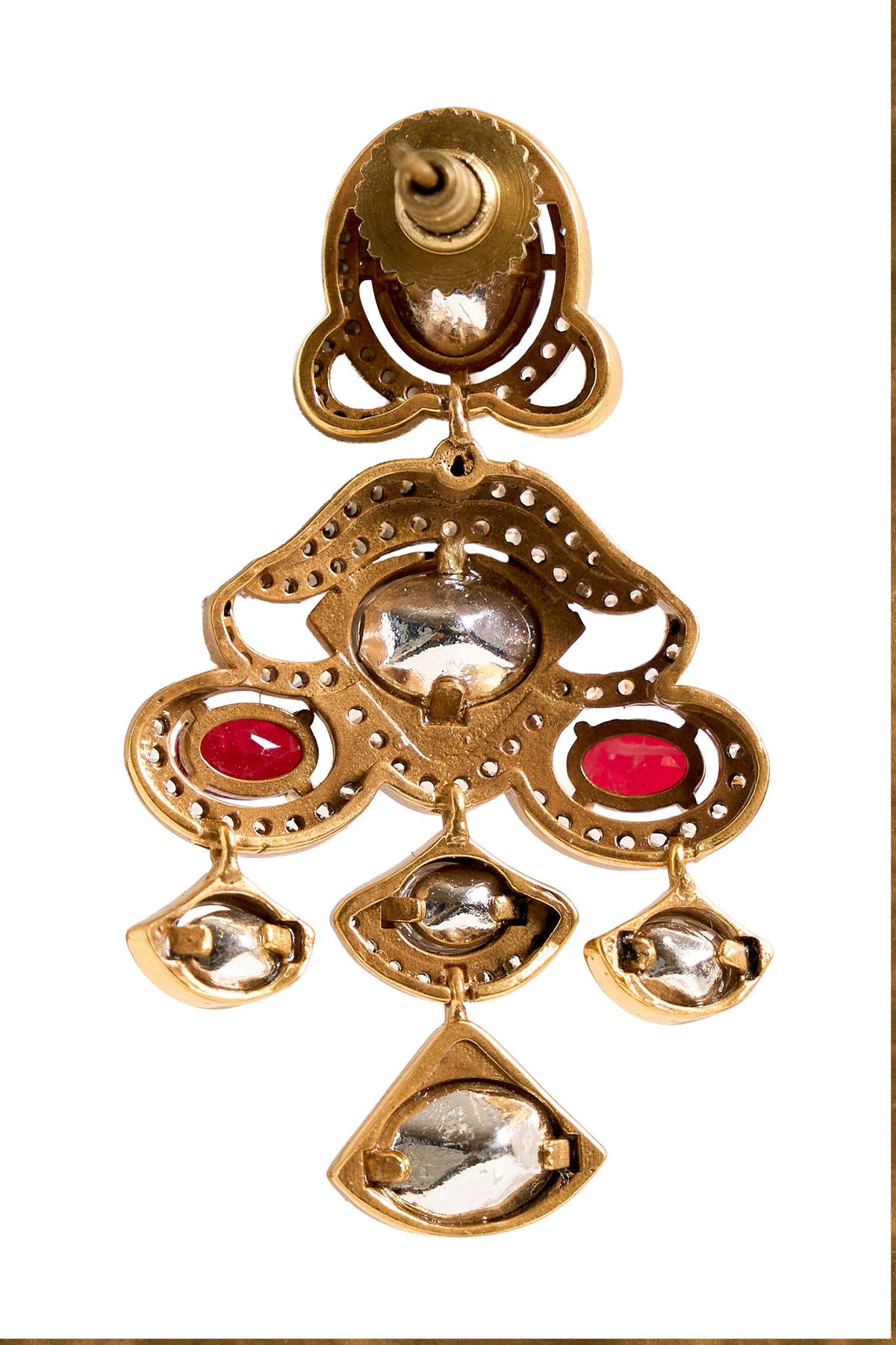 Embellished Stone Drop Earrings 