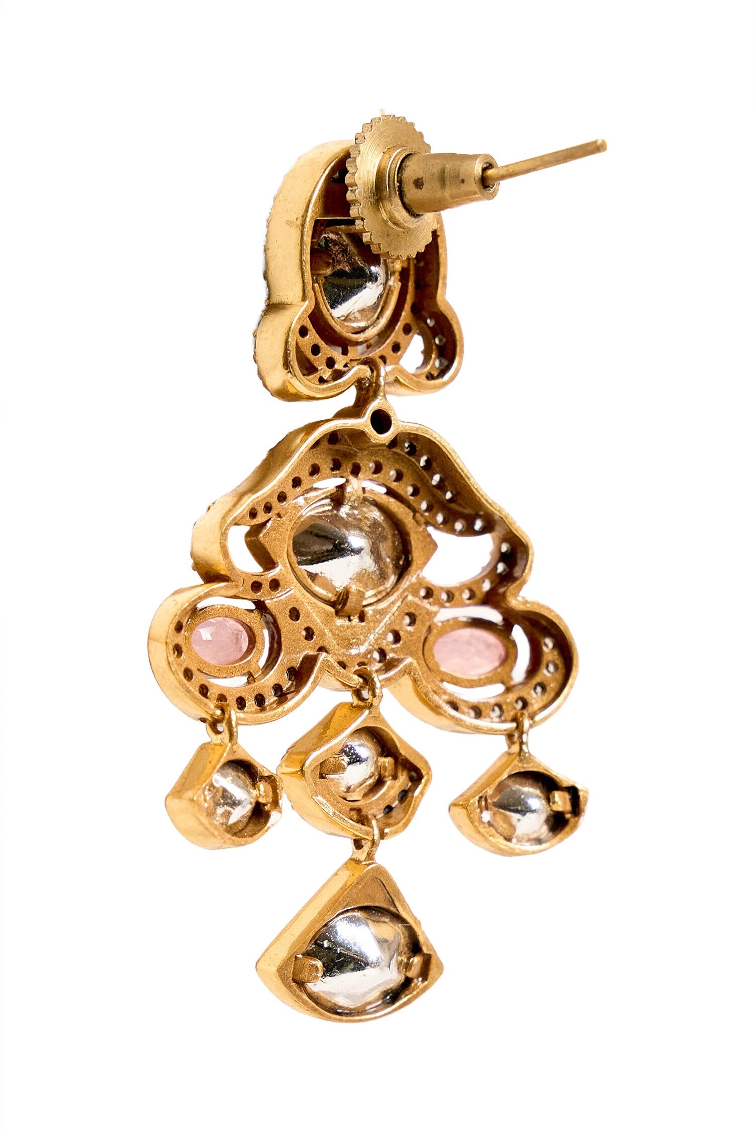 Stone Embellished Drop Earrings 