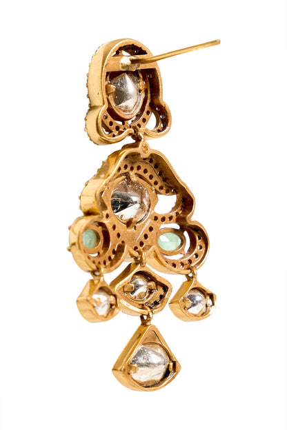 Stone Embellished Earrings 