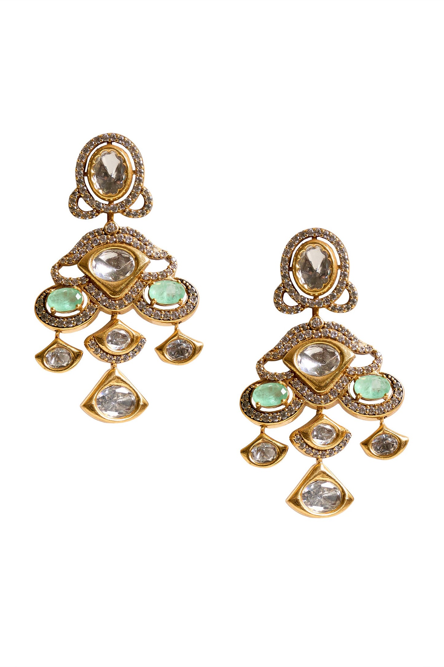 Stone Embellished Earrings 
